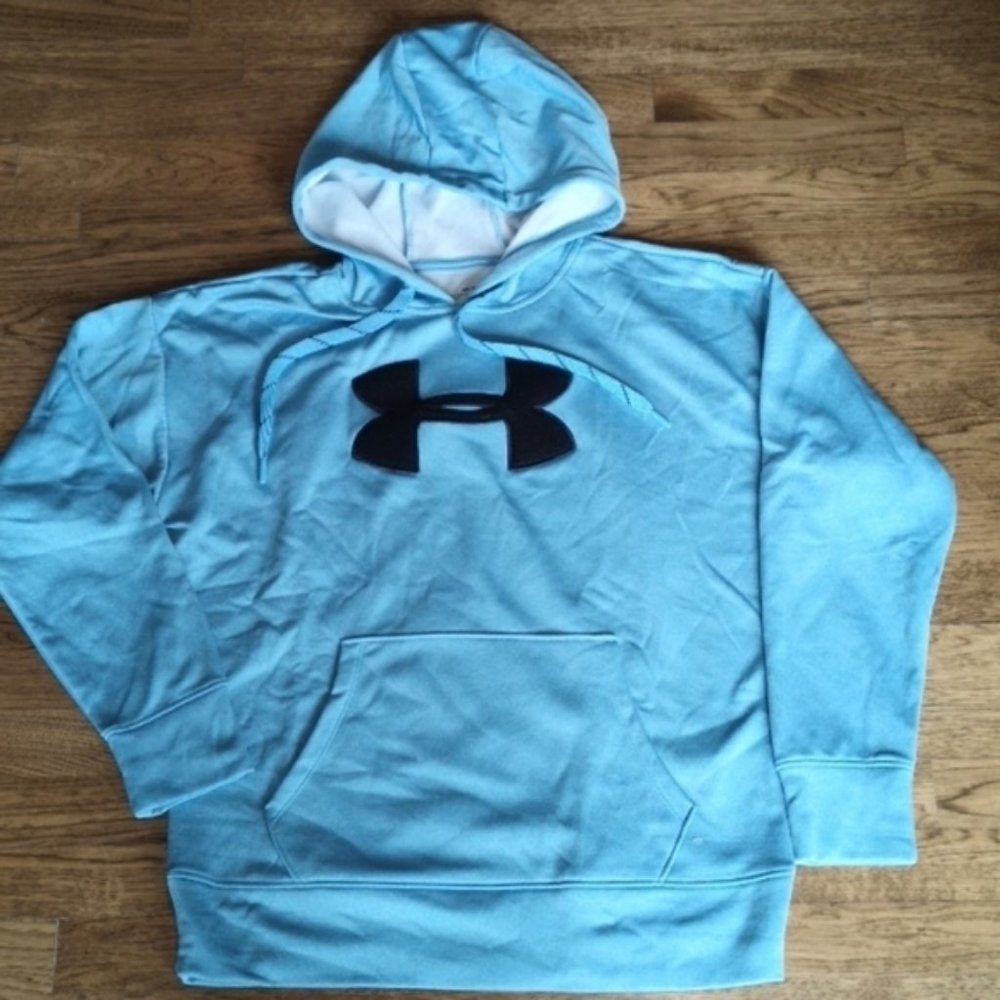 Under Armour Blue Fleece Chenille Logo Small New